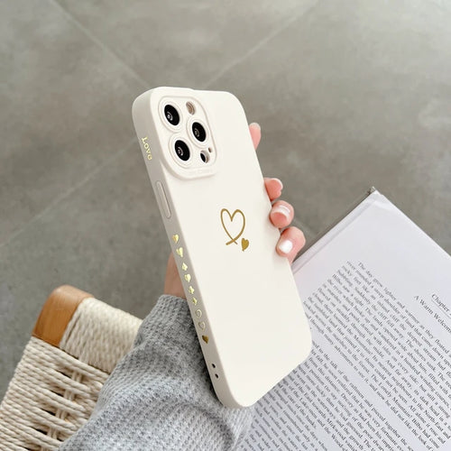 Soft Love Heart Phone Case For iPhone - Premium Phone Case from REYDETECH - Just $10.90! Shop now at Reydetech