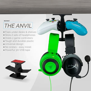 The Anvil - UnderDesk Dual Hanger - Premium  from Gadgets - Just $17.90! Shop now at Reydetech